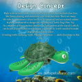 2021 Nuevo juguete de goma para perros de tortugas marinas